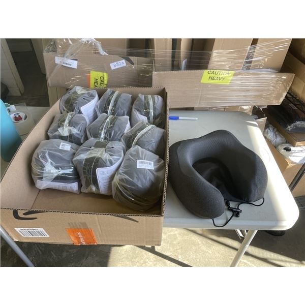 9 NEW MLVOC BLACK MEMORY FOAM COMPRESSABLE TRAVEL PILLOW