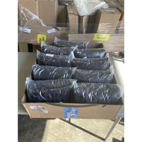 9 NEW BLACK CHAIR COVERS