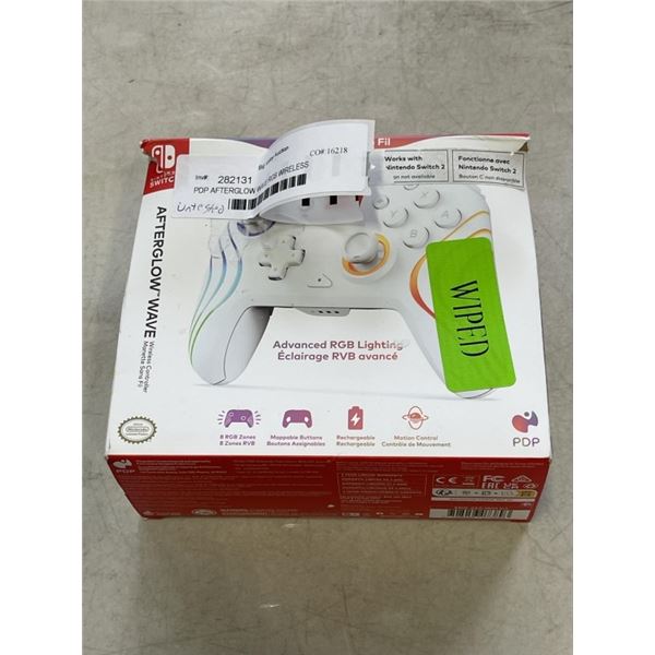 PDP AFTERGLOW WAVE RGB WIRELESS CONTROLLER - TESTED WORKING