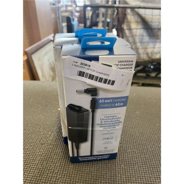 3 INSIGNIA LAPTOP CHARGERS