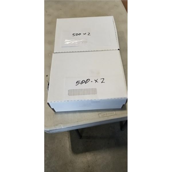 2 CASE OF WINDOW ENVELOPES, 500 EACH