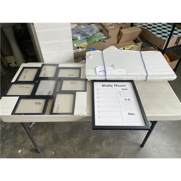 NEW MULTI PHOTO FRAME, WEEKLY PLANNER, AND FOLDING STORAGE BOXES