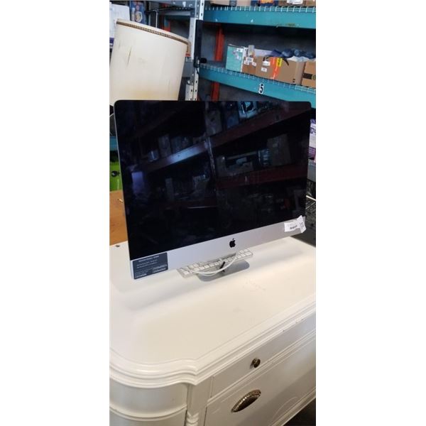 APPLE IMAC MODEL A1419 WITH KEYBOARD, TRACK PAD, UNTESTED 28 INCH
