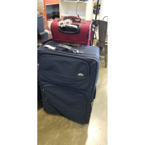 DESLEY SUITCASE AND SAMSOMITE SUITCASE