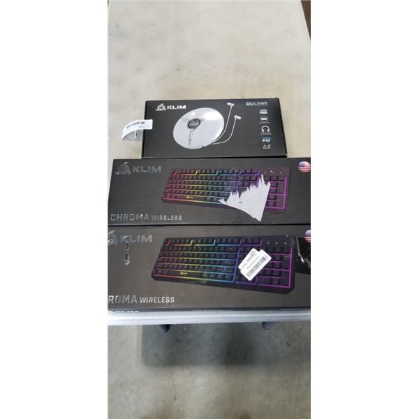 NEW KLIM LAPTOP COOLING PAD AND NEW KLIM CHROMA WIRELESS KEYBOARD