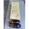 Image 1 : 5 NEW PAIRS OF BLACK LEATHER GIRLS SCHOOL SHOES, ASSORTED SIZE