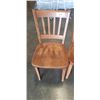 Image 2 : 3 VINTAGE MAPLE DINING CHAIRS