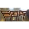 Image 4 : 3 VINTAGE MAPLE DINING CHAIRS