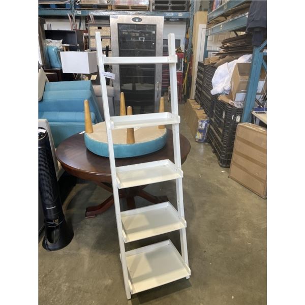 WHITE LADDER SHELF