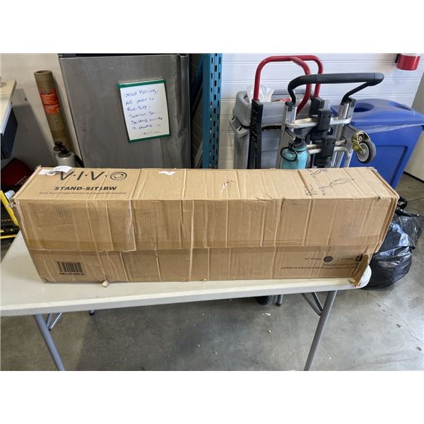 VIVO SIT TO STAND SINGLE MONITOR WALL MOUNT WORKSTATION