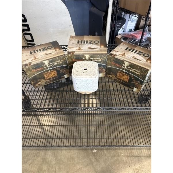 3 NEW TERRAZZO PREMIUM AROMA DIFFUSERS, ARTISAN CRAFTED ULTRASONIC TECHNOLOGY, DYNAMIC LIGHT THERAPY