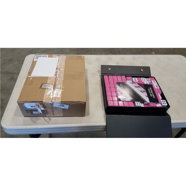 2 NEW YELLOW MOUNTAIN CASED MAHJONG SETS