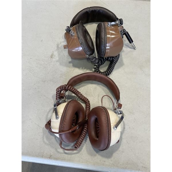 TECO AND SELFIX VINTAGE STEREO HEADSETS