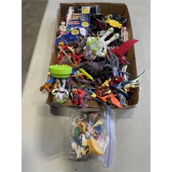 ASSORTED KIDS TOYS, DINOSAURS AND COLLECTORS CARS