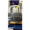 Image 3 : TOTE OF ASSORTED HOME GOODS, BLOOD PRESSURE MONITORS, AND CLEANING SUPPLIES