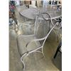 Image 3 : OUTDOOR ROUND METAL DINING TABLE AND 4 CHAIRS