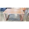 Image 1 : SOLID WOOD DINING TABLE