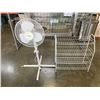Image 1 : PELONIS FLOOR FAN AND 3 TIER SHOE RACK