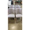 Image 1 : SET OF 6 MODERN GREY FABRIC CHAIRS