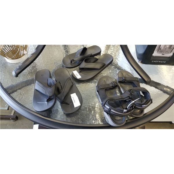 3 PAIRS OF SIZE 12 SUMMER FOOTWEAR