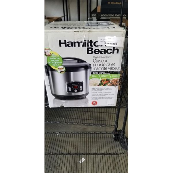 HAMILTON BEACH RICE COOKER - TESTED WORKING