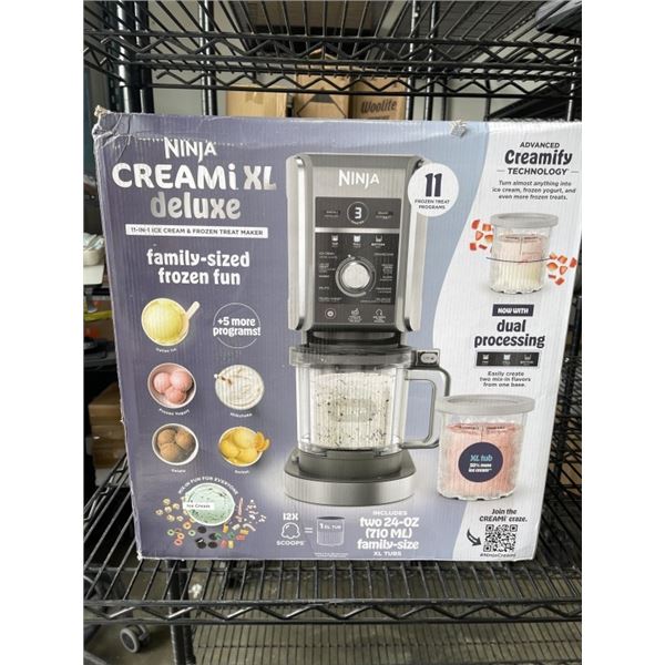 NINJA CREAMI DELUXE 11-IN-1 ICE CREAM MAKER - TESTED WORKING, RETAIL $299