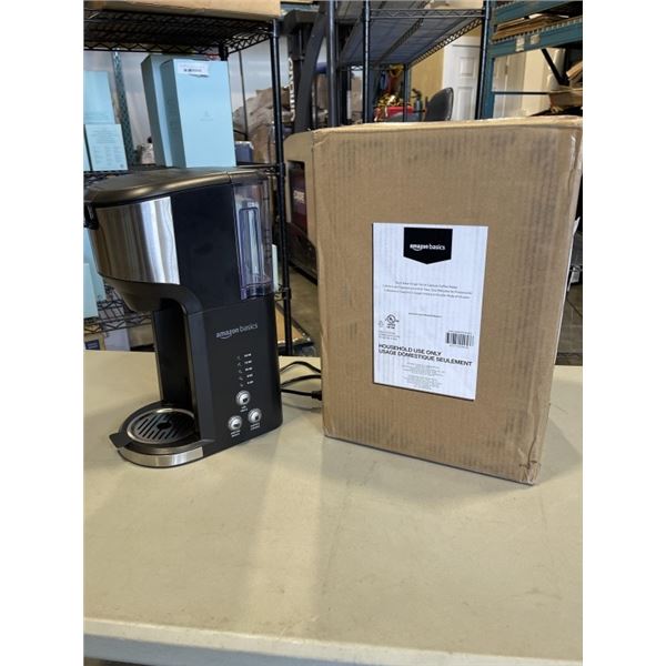 2 NEW AMAZON BASICS DUAL BREW SINGLE SERVE CAPSULE COFFEE MAKERS