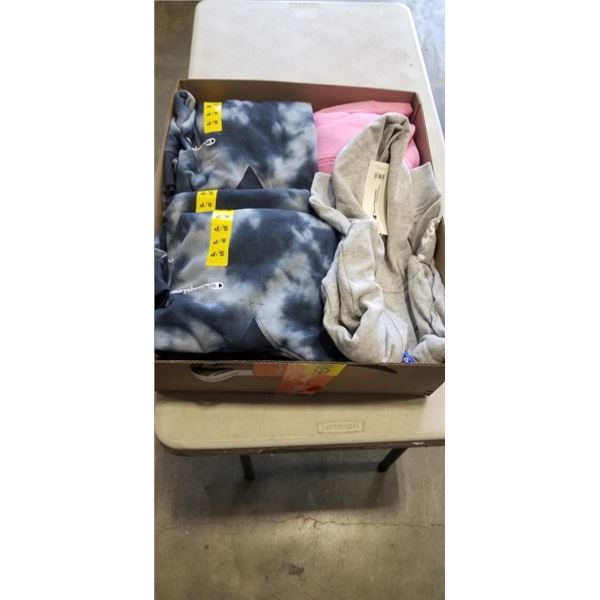 TRY OF NEW SMALL AND LARGE CHAMPION YOUTH HOODIES