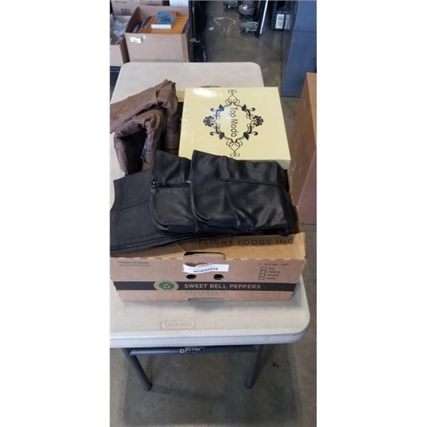 TRAY OF ASSORTED SIZE NEW LADIES BOOTS