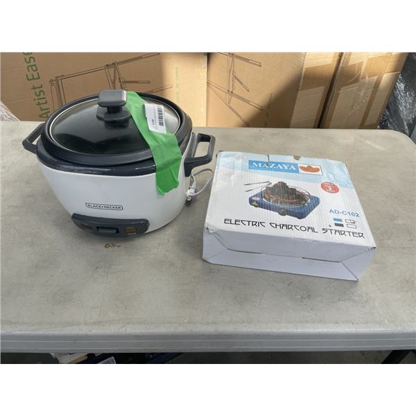 RICE COOKER AND ELECTRIC SINGLE BURNER