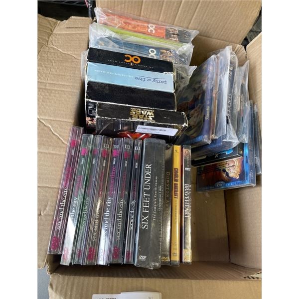 BOX OF DVD SETS