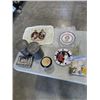 Image 1 : ASSORTED ANTIQUE COLLECTIBLES, INLCUDUING VINTAGE FRIDGE MAGNETS, TIN SET ETC