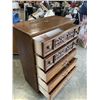 Image 4 : OAK 5 DRAWER HIGHBOY DRESSER