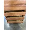 Image 2 : OAK HIGHBOY DRESSER WITH 6 DRAWERS