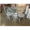 Image 1 : WHITE METAL 3 PC BISTRO PATIO SET