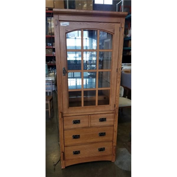 CABINET W/ DRAWERS AND BUILT IN LIGHTS - MADE IN USA