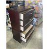 Image 3 : 5 DRAWER HIGHBOY DRESSER DARK FINISH