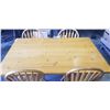 Image 2 : PINE HARVEST DINING TABLE WITH 4 SPINDLEBACK CHAIRS
