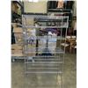 Image 1 : METAL CHROME RACK 48" X 18" X 73". 6 SHELVES