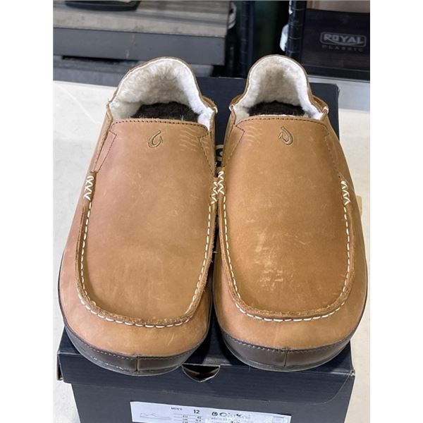 NEW OLUKAI MOLOA SLIPPER TOFFEE / DK WOOD  SIZE MENS 12