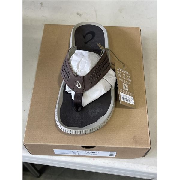 NEW OLUKAI ULELE DK WOOD / DK WOOD SIZE MENS 10