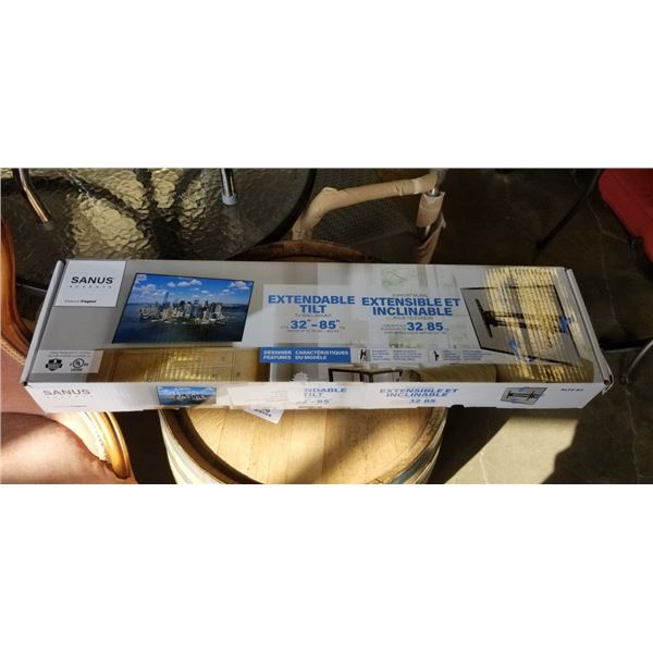 SANUS ACCENTS 32-85" EXTENDABLE TILTING TV WALL MOUNT, RETAIL $119