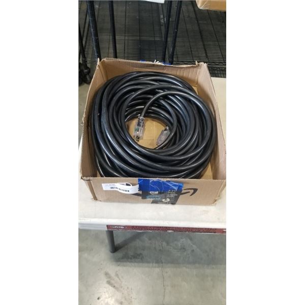BLACK EXTENSION CORD APPROX 75 FEET 10 AWG