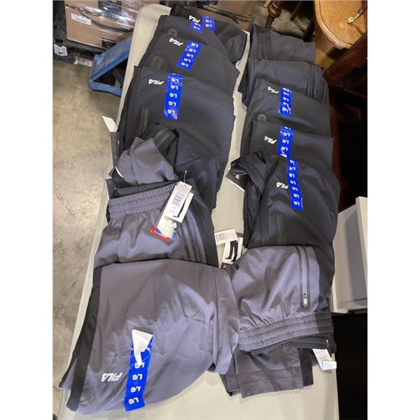 13 PAIRS NEW FILA TRAINING PANTS SIZE L/G