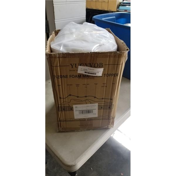 NEW DOUBLE SIZE 2-IN THICK MEMORY FOAM MATTRESS TOPPER