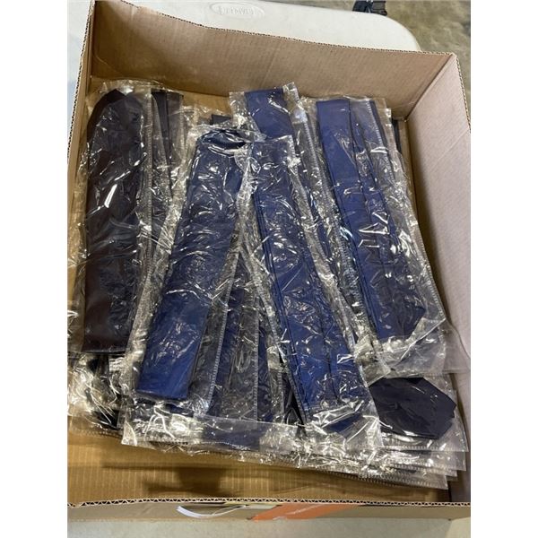 TRAY OF NEW BLUE TIES