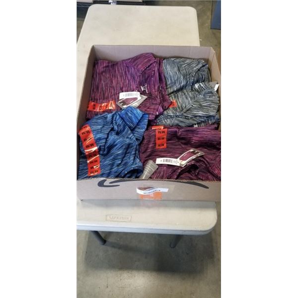 TRAY OF NEW SIZE MEDIUM CHAMPION LADIES SPORT SHIRTS