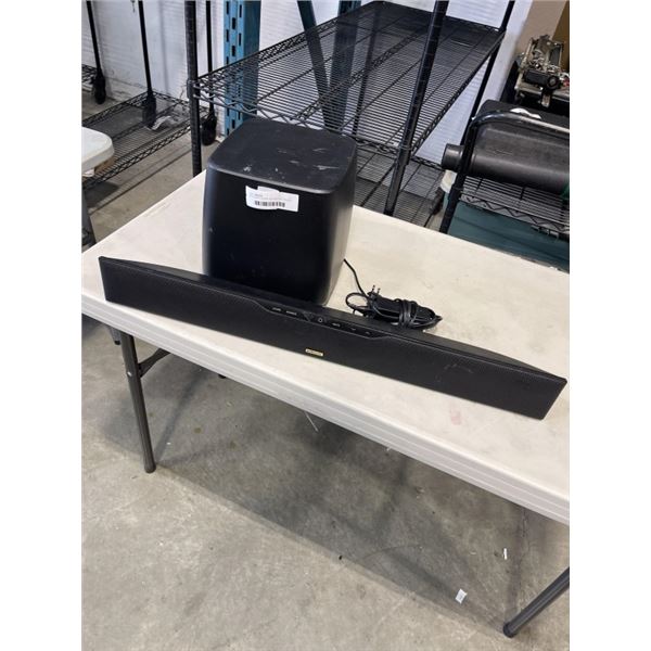 POLK AUDIO SOUND BAR 4000 WITH POWER SUPPLY AND SUB