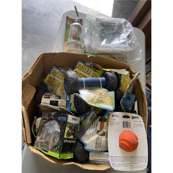 BOX FULL OF NEW PET SUPPLIES