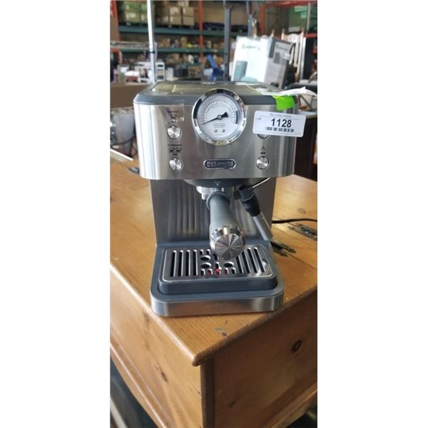 AS NEW DE'LONGHI LINEA CLASSIC ESPRESSO MACHINE, STAINLESS & GREY - TESTED WORKING, RETAIL $249